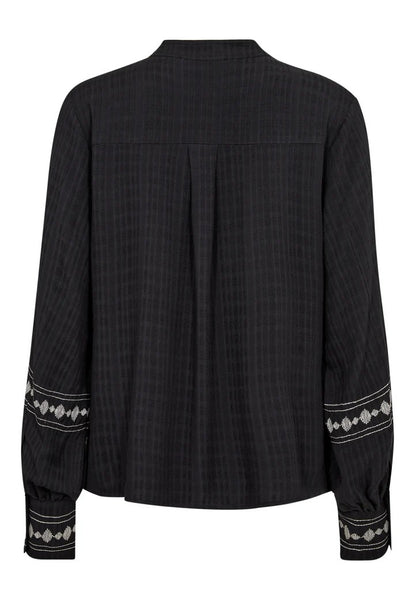 Celina black embroidered Pieszak shirt