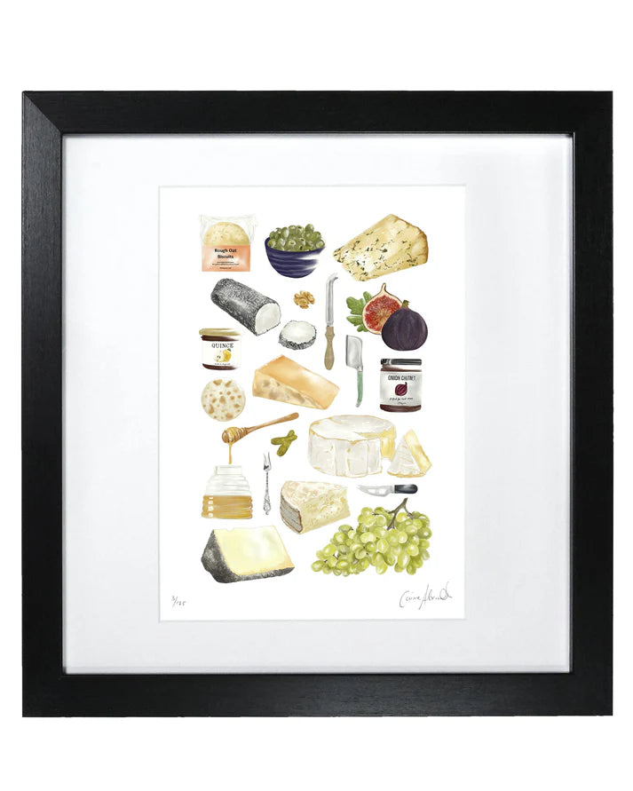 Corinne Alexander Cheese Board framed print