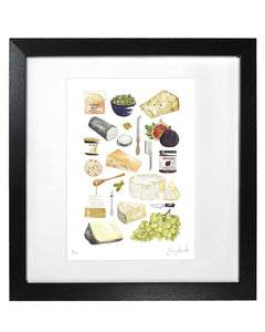 Corinne Alexander Cheese Board framed print