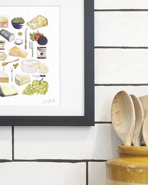 Corinne Alexander Cheese Board framed print