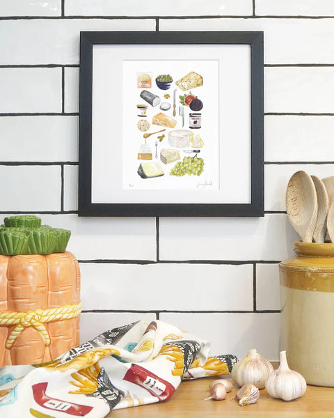 Corinne Alexander Cheese Board framed print