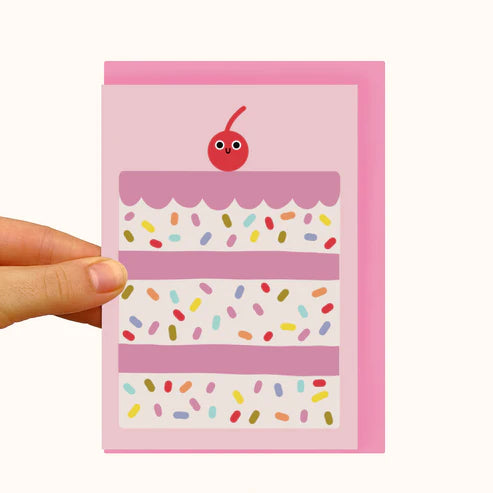 Cherry on Top Birthday Cake Card