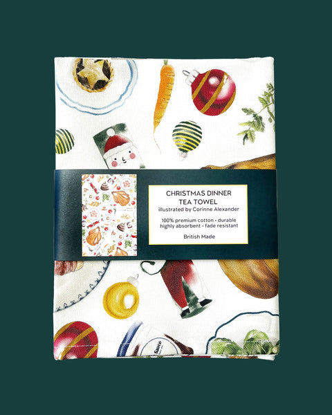 Christmas Dinner Tea Towel