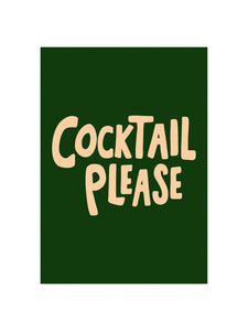 Cocktails Please A4 Print