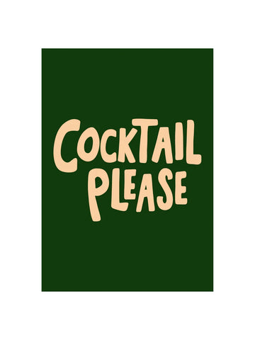 Cocktails Please A4 Print