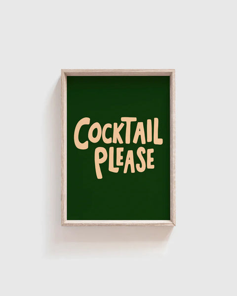Cocktails Please A4 Print