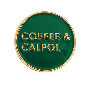 Coffee & Calpol Forest Green Enamel Pin