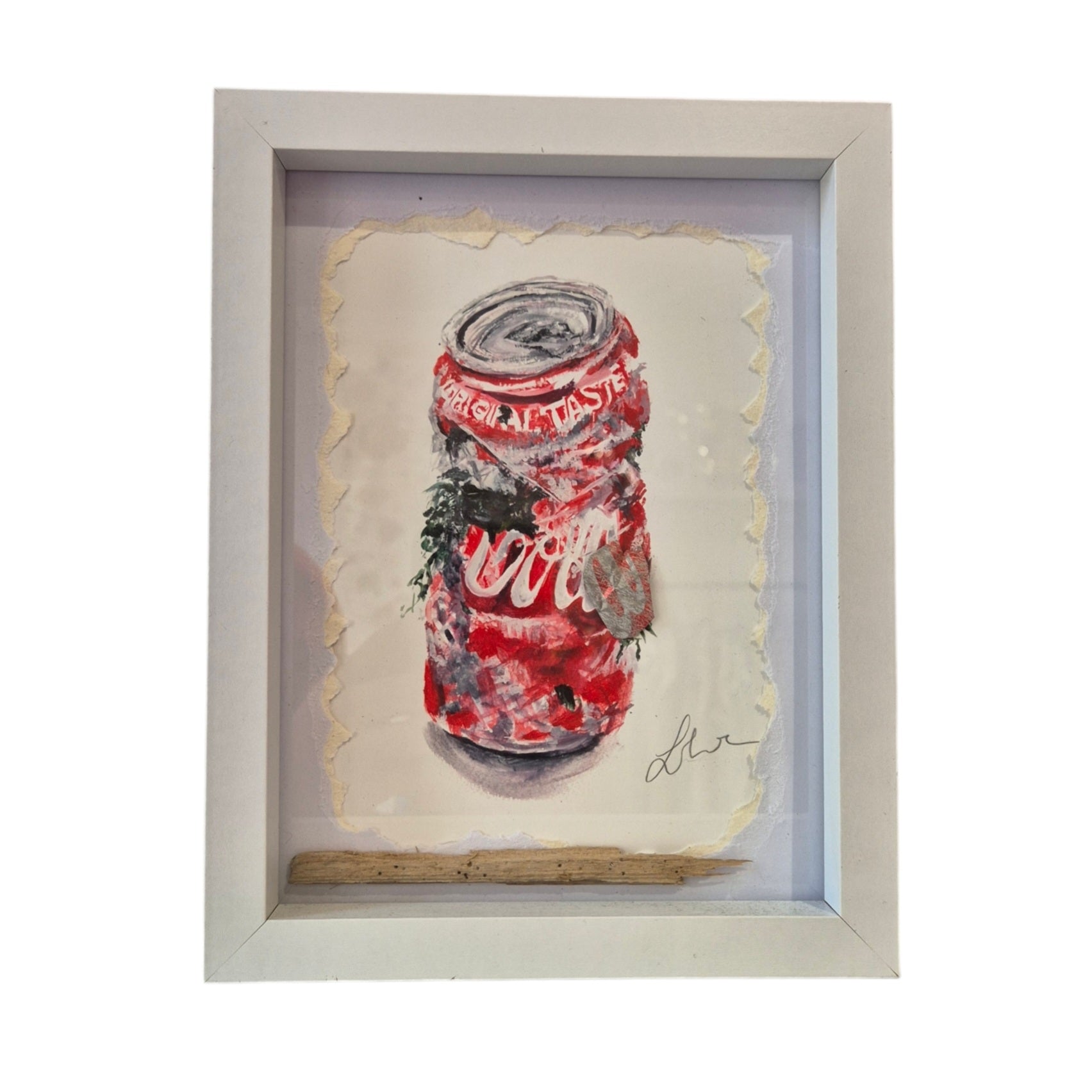 Emma Crane framed Coke can print A5