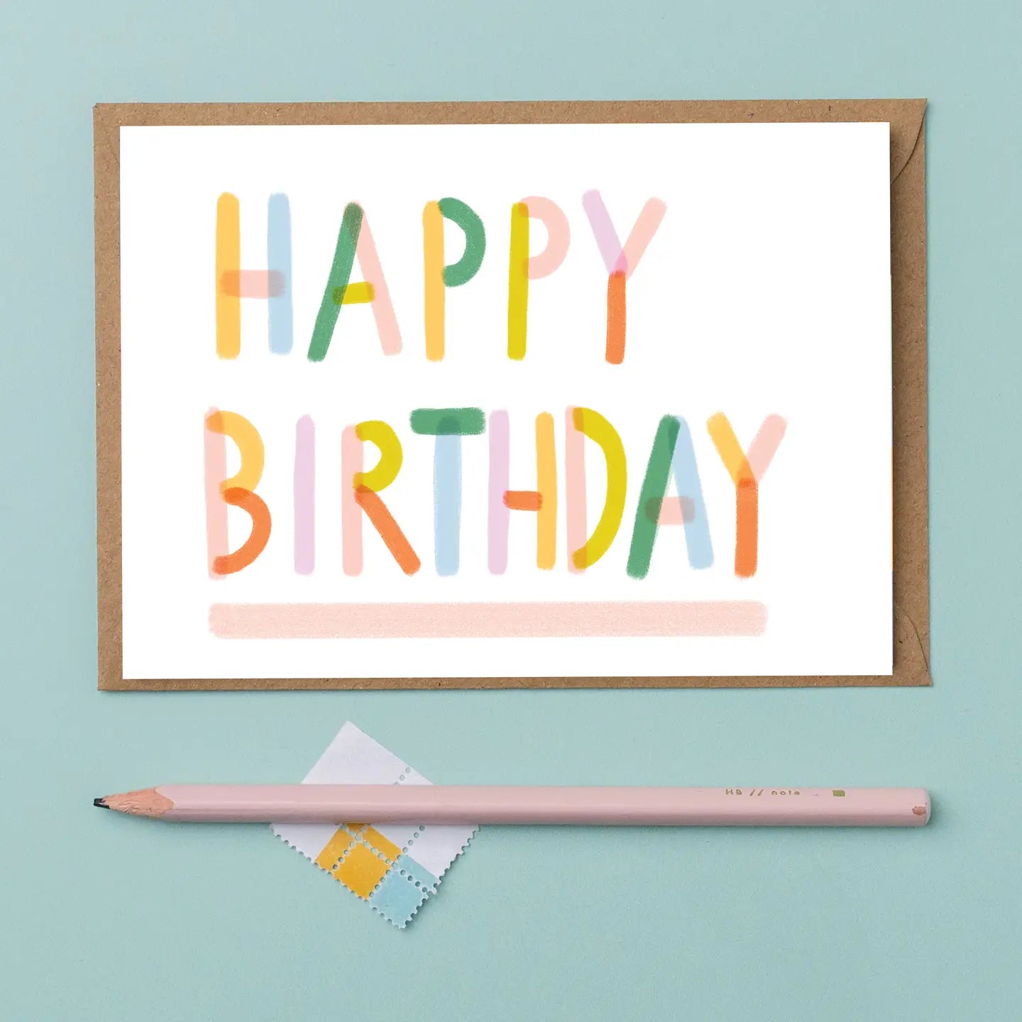 Colourful Happy Birthday Card