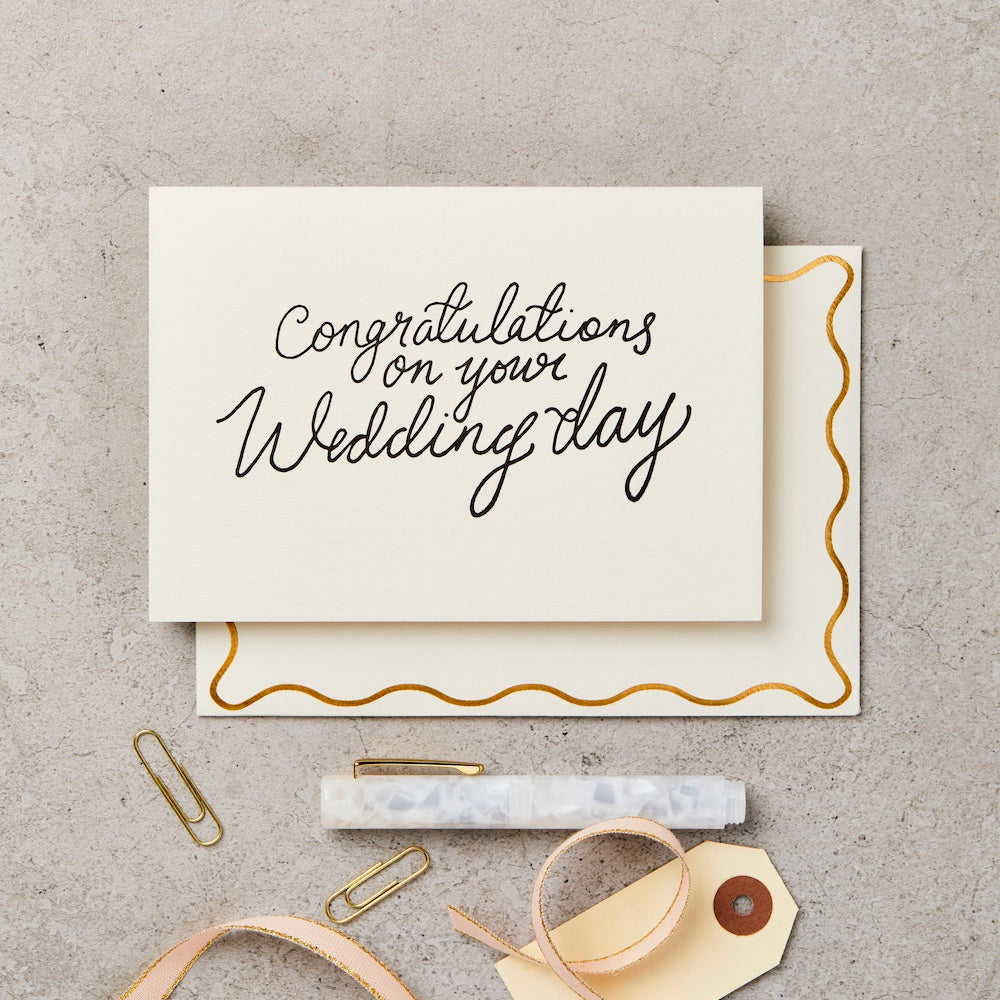 Congratulations on Your Wedding Day Greeting Card