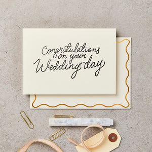Congratulations on Your Wedding Day Greeting Card