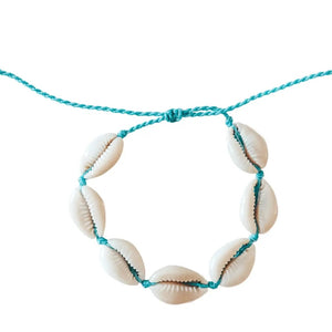 Kerang Blue Cowrie Shell Bracelet