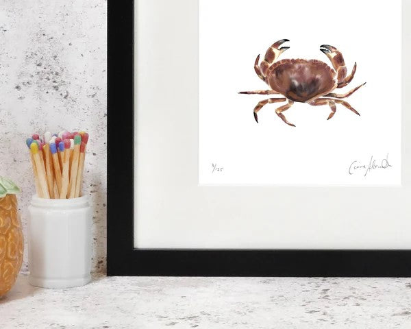 Corinne Alexander limited edition framed Crab print