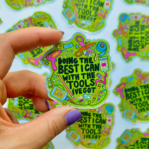 Craft Tools Glitter Vinyl Sticker