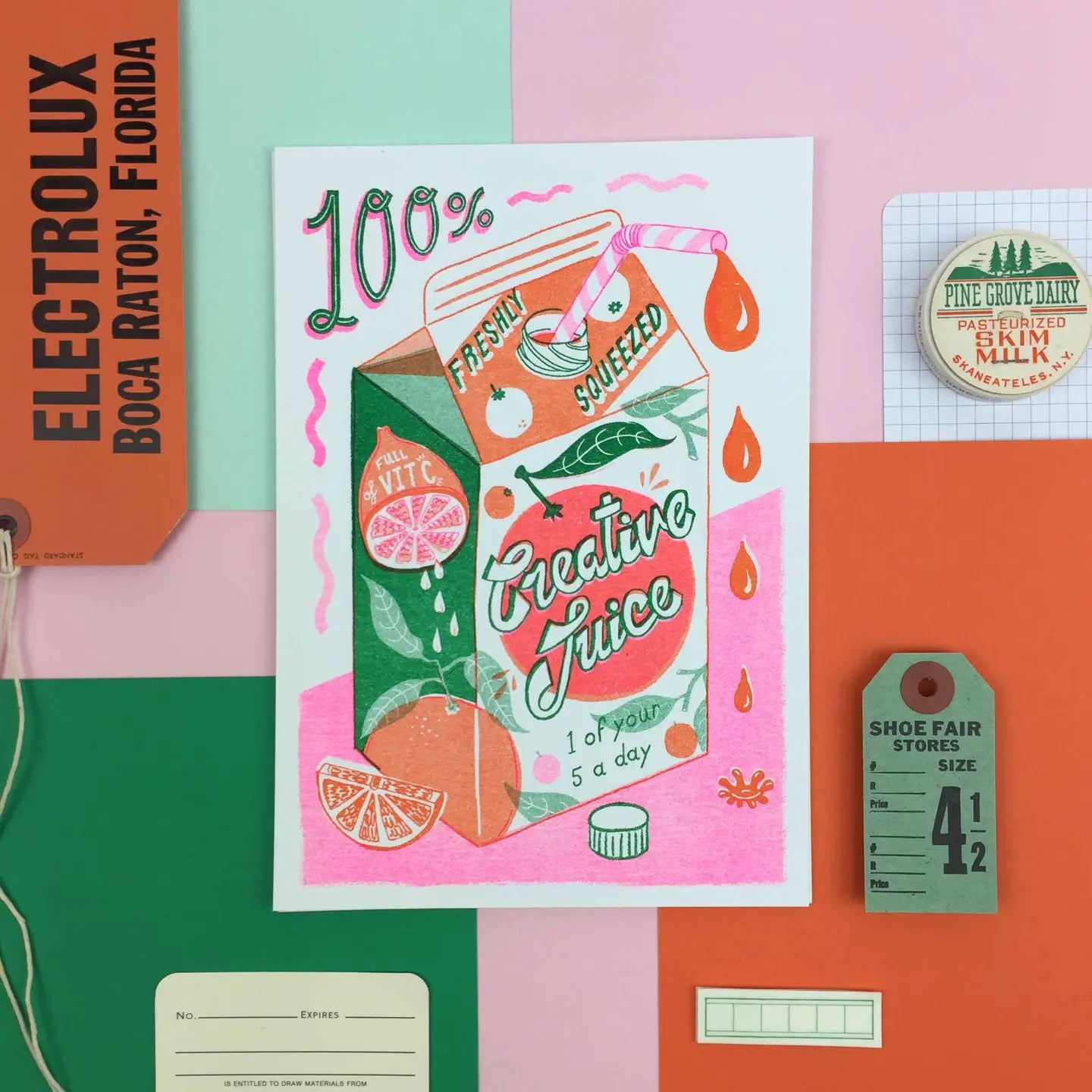 Creative Juice A5 Risograph Print