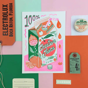 Creative Juice A5 Risograph Print