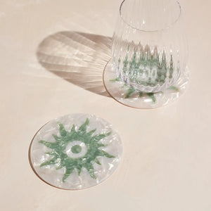 Pair of Daystar Acetate Coasters