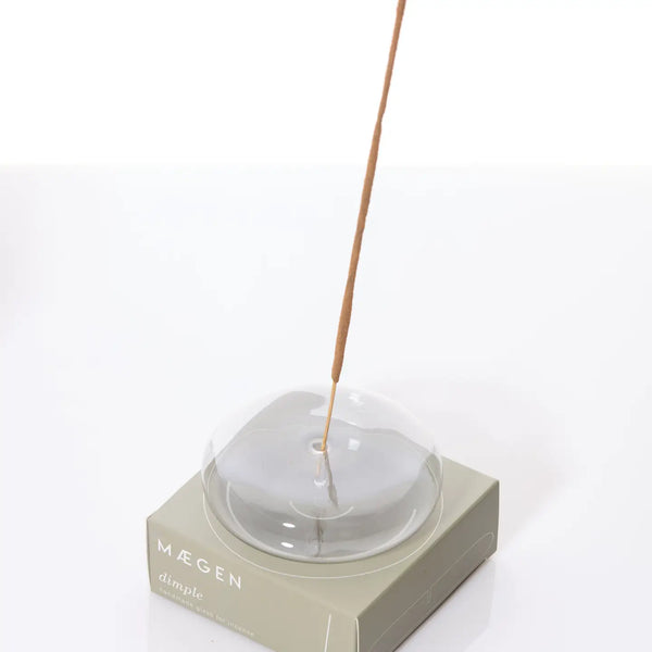 Hand Blow Glass Dimple Incense Holder from MÆGEN
