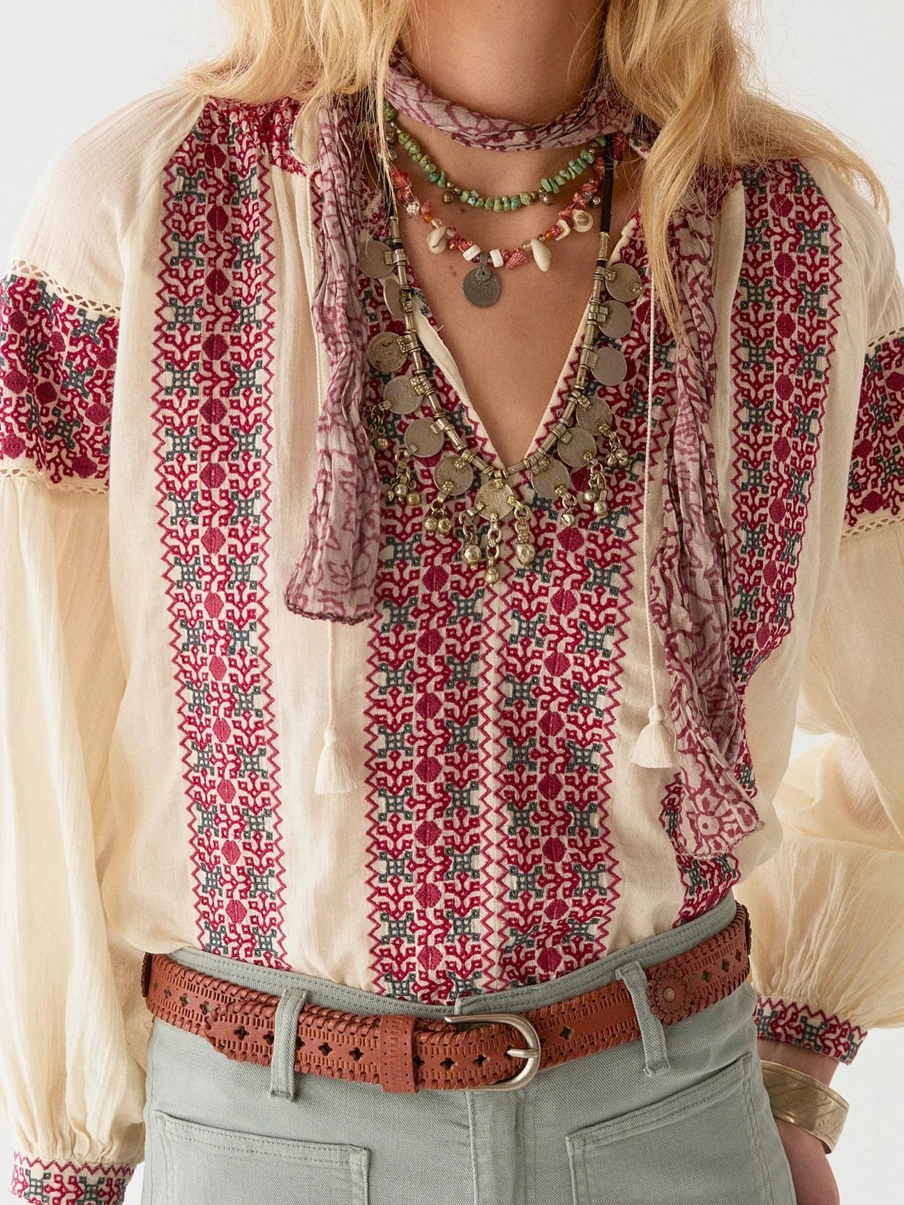 Maison Hotel Pedjama Dion Blouse Red Wine