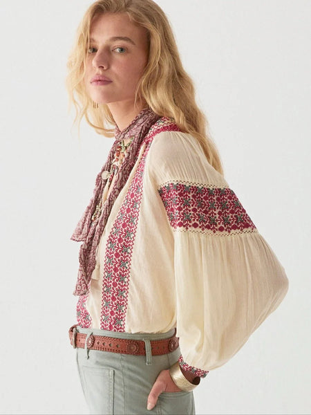 Maison Hotel Pedjama Dion Blouse Red Wine