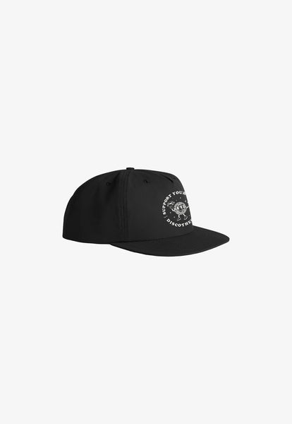 Support Your Local Discotheque 5 Panel Black Cap
