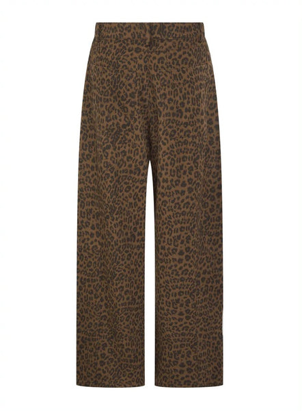 Ditta Leopard Barrel Leg Jeans