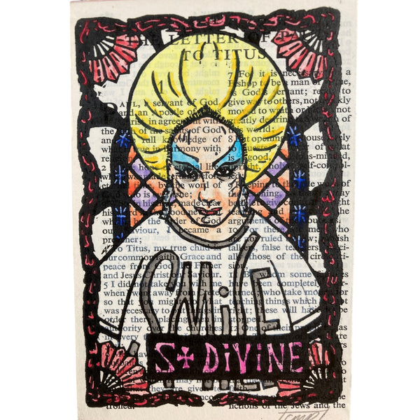 Charlee M Piper Divine lino print