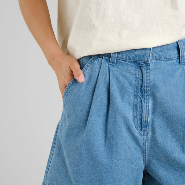 Djupvik Denim Light Blue Shorts