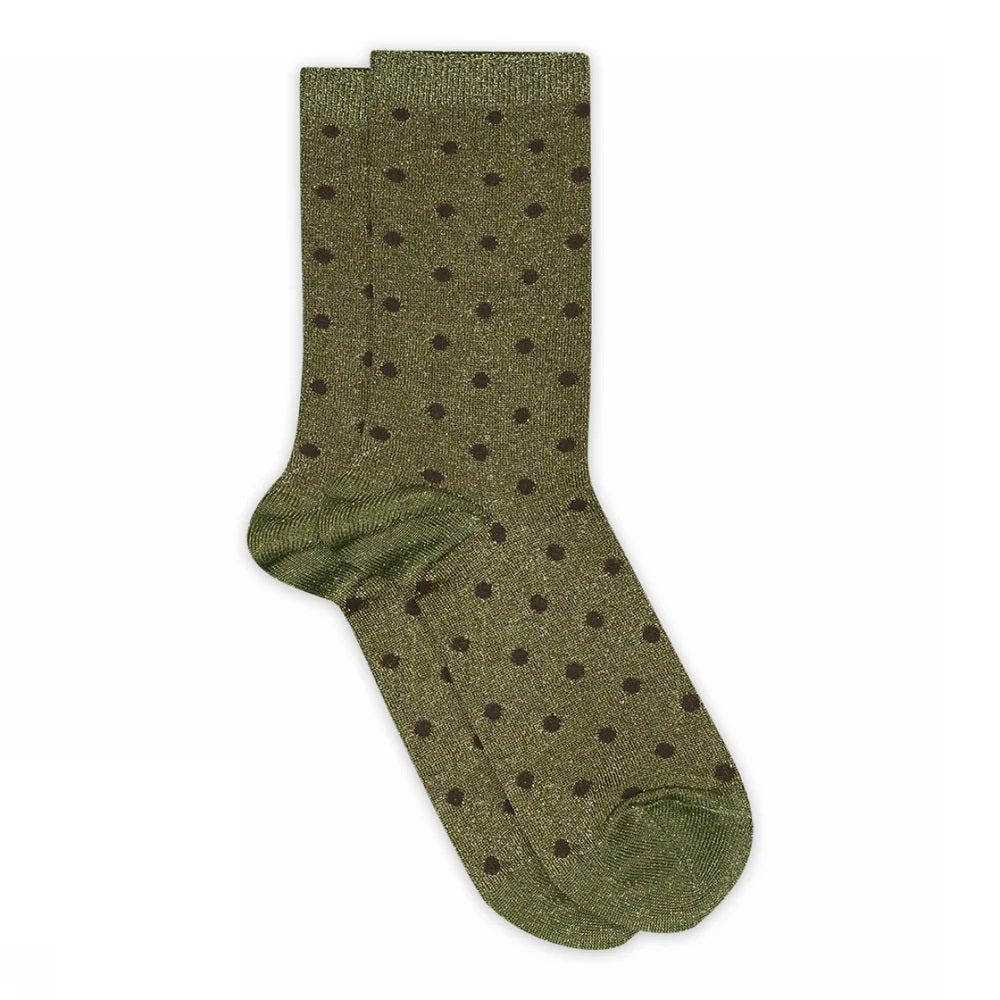 Donna Glitter Capulet Olive Socks