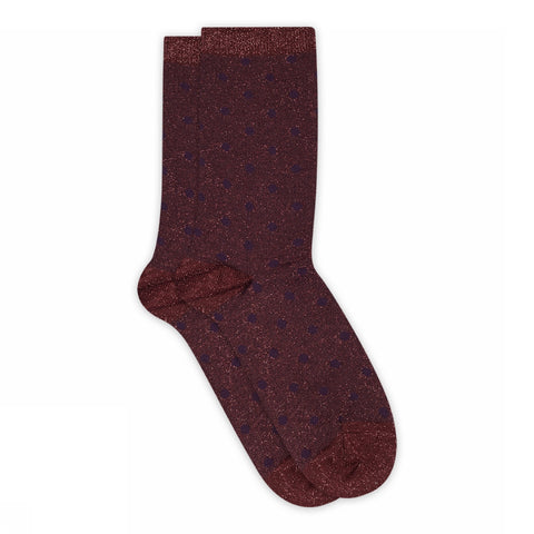 MP Denmark Donna glitter socks in Wine Red