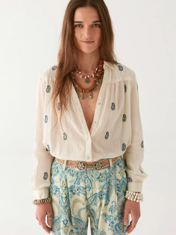 Maison Hotel Dylan Cachemira Blouse Ivory