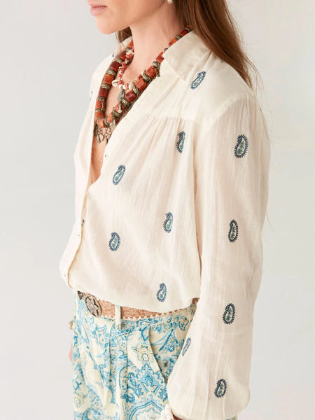 Maison Hotel Dylan Cachemira Blouse Ivory