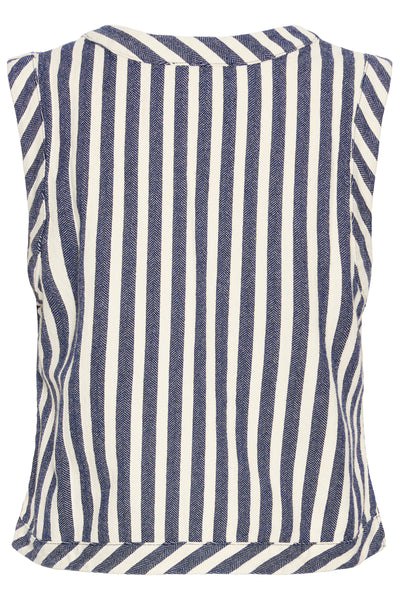 Blue and white stripe Elise Waistcoat from Atelier Reve