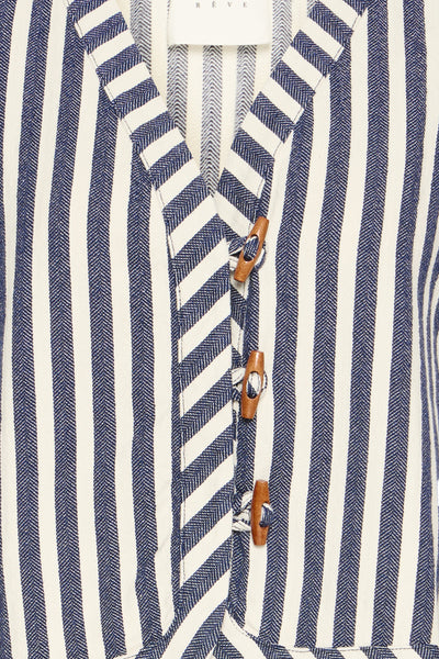 Blue and white stripe Elise Waistcoat from Atelier Reve