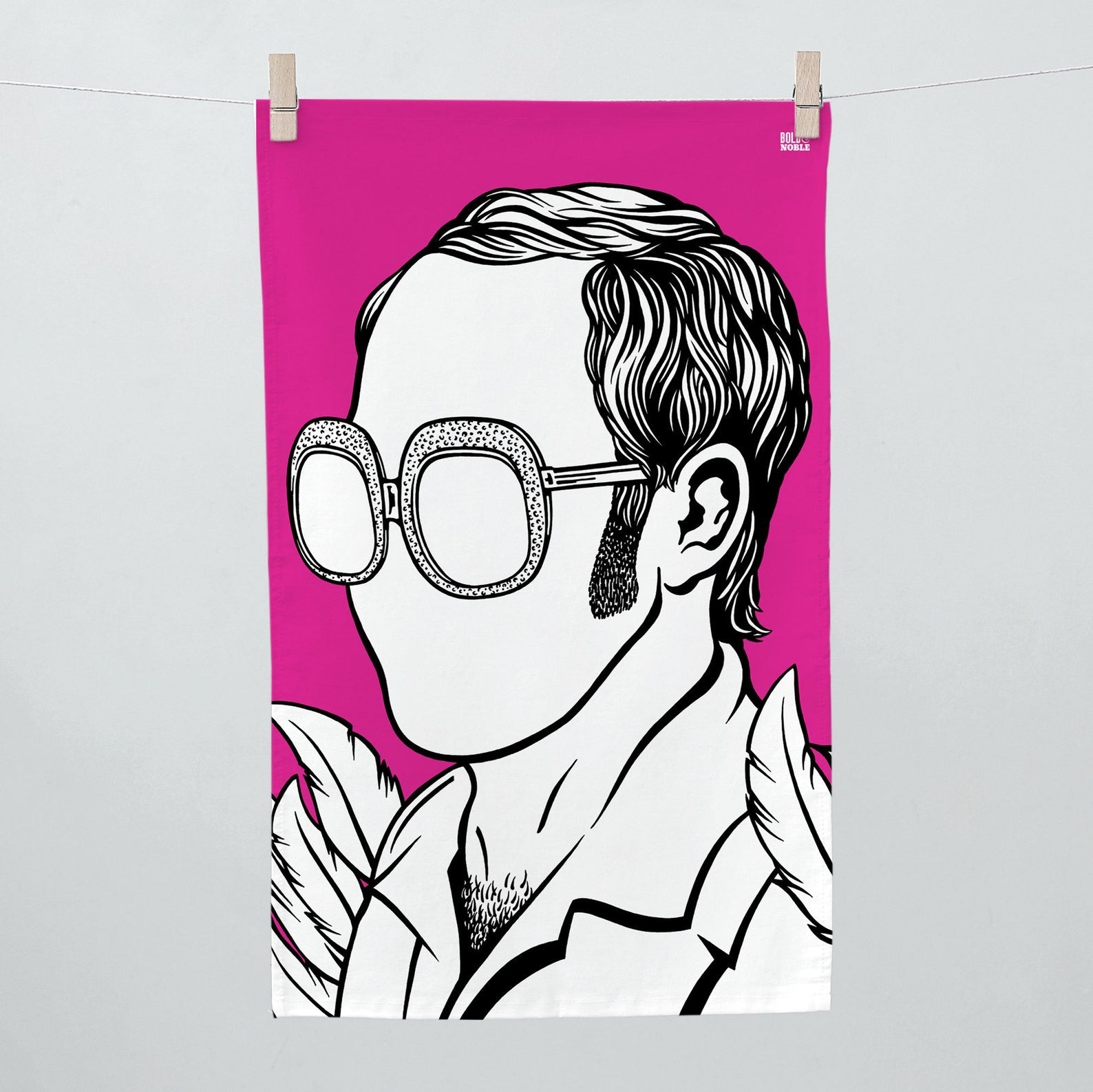 Elton John Tea Towel