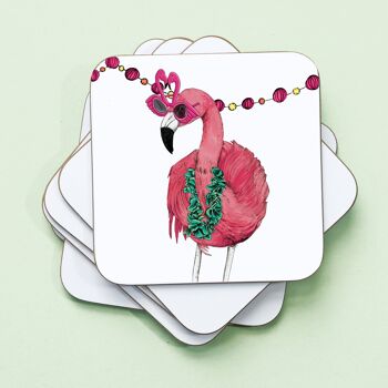 Party Flamingo Coaster