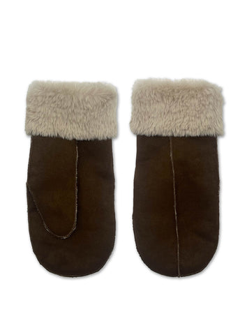 Fleur Chocolate Mittens