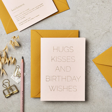 Hugs & Kisses Foil Card