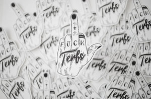 Conscious Euphoria Fuck Terfs sticker
