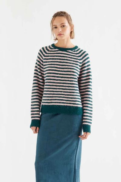 Striped Green & Pink Jumper