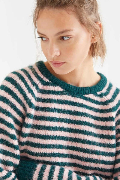 Striped Green & Pink Jumper
