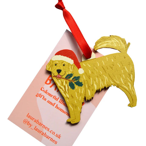 Golden Retriever Dog Christmas Decoration