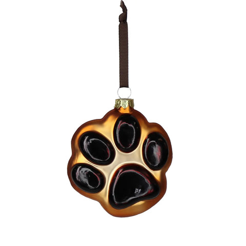 Paw Glass Christmas Decoration