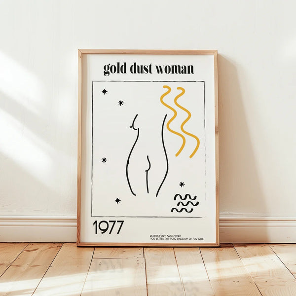 Gold Dust Woman A3 Print