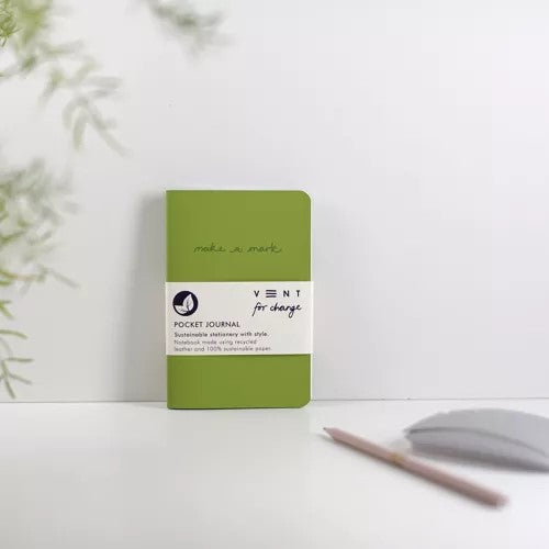 Green A6 Recycled Notebook