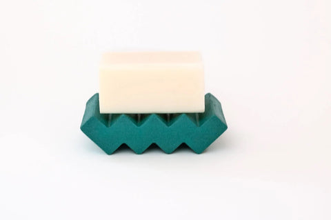 Green Concrete Soap Dish