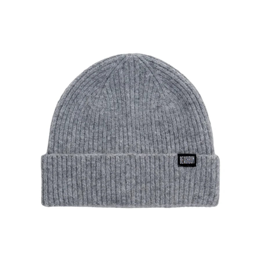 Beachbum recycled polyester wool blend grey beanie