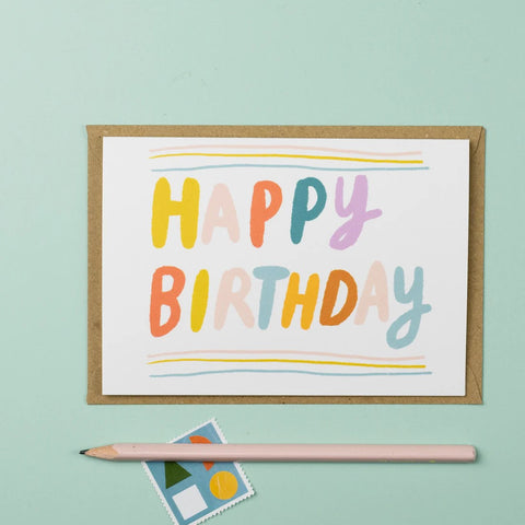 Birthday Colours Card