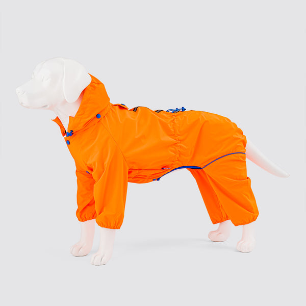 Orange Reflective Dog Overalls