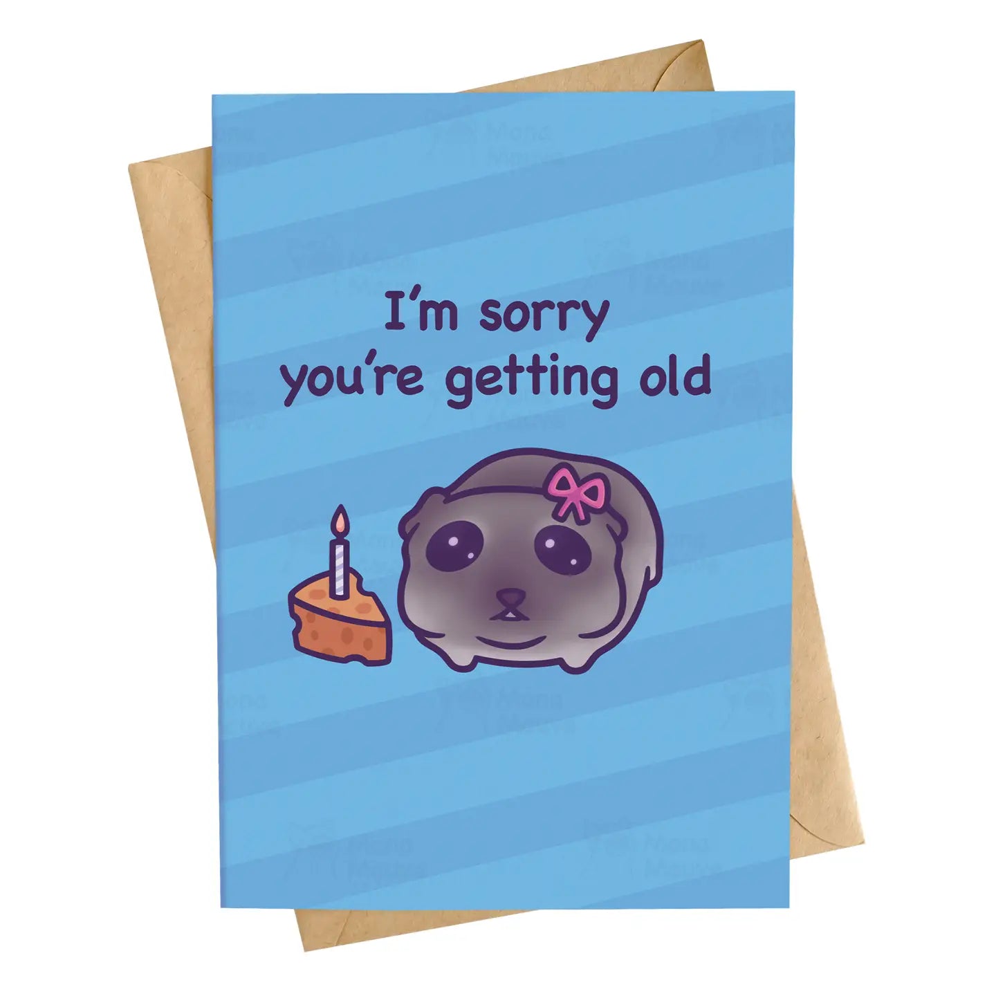 Sad Hamster I'm Sorry You're Getting Old Birthday Card